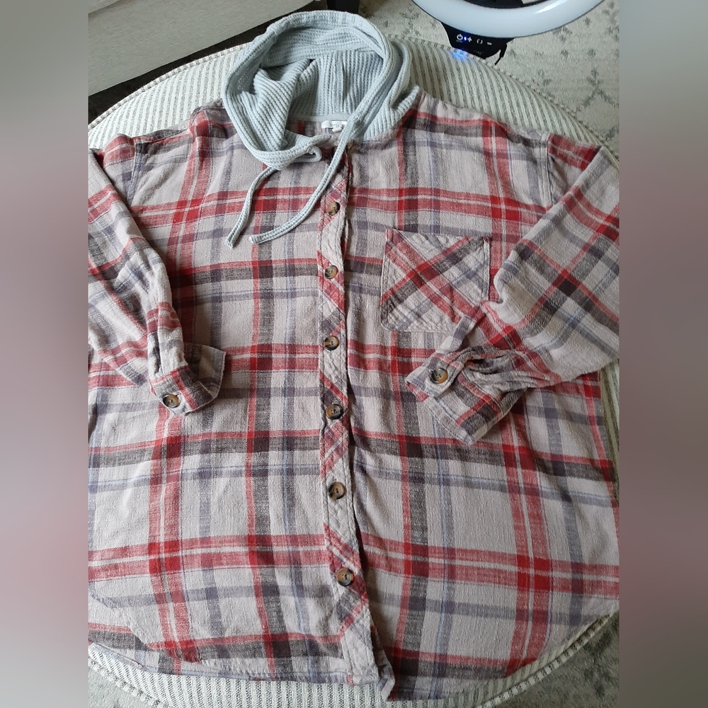 Maurices hooded flannel xxl